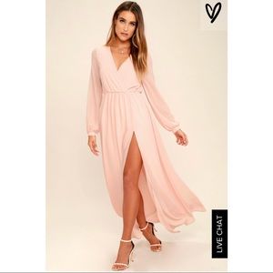 🌸 Lulu’s Maxi Blush Dress 🌸